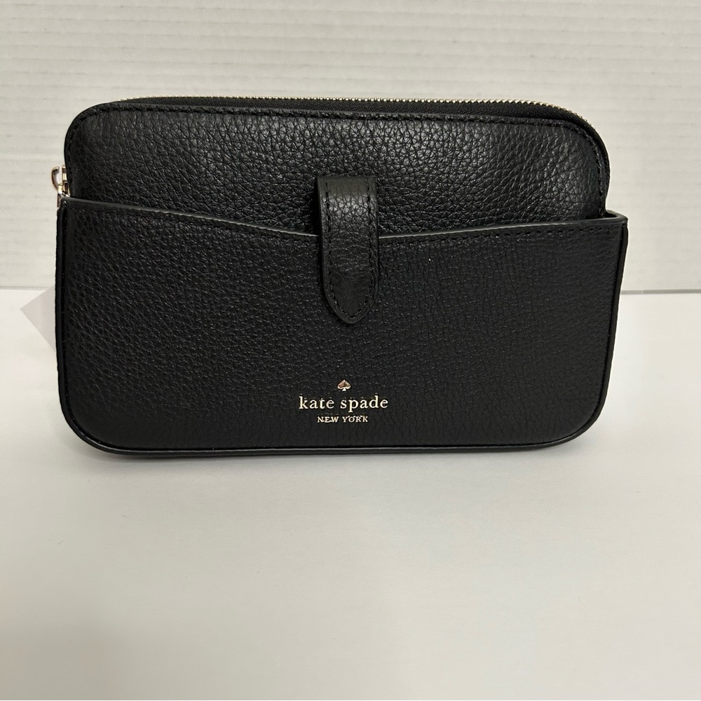 NWT KATE SPADE Small tab crossbody black pebbled leather